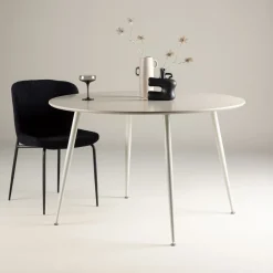 Clearance Nohr Ronde Eettafel Quennel 120cm, kleur Beige