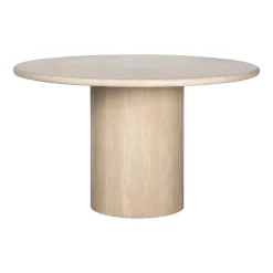 Sale Richmond Interiors Ronde Eettafel Renaissance Travertin, 130cm Beige