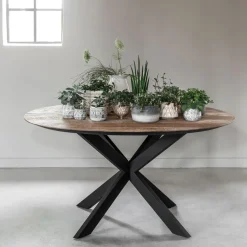 Sale DTP Home Ronde Eettafel Shape Teakhout Naturel