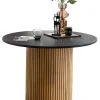 Outlet Artistiq Living Ronde Eettafel Shoua Eiken