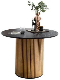 Outlet Artistiq Living Ronde Eettafel Shoua Eiken