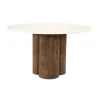 Eleonora Ronde Eettafel Xanni Marmer en Mangohout, 130cm
