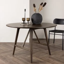 Sale Nohr Ronde Eettafel Yolando Rubberhout, 100cm Donkerbruin