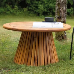 Clearance Nohr Ronde Loungetafel Lanay Acaciahout, 70cm Naturel