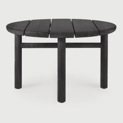 Outlet Ethnicraft Ronde Outdoor Bijzettafel Quatro Teakhout, 59cm