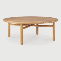 Best Ethnicraft Ronde Outdoor Salontafel Quatro Teakhout, 95cm