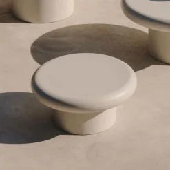 Kave Home Ronde Salontafel Addaia Cement Wit