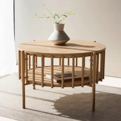 Sale Nohr Ronde Salontafel Arwa 80cm, kleur Naturel