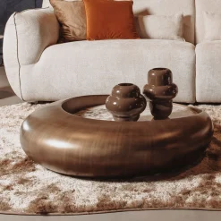 Discount Tower Living Ronde Salontafel Castello Marmer-keramiek / brons, 100cm