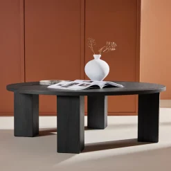 Discount Nohr Ronde Salontafel Ciji MDF, 120cm, kleur Zwart