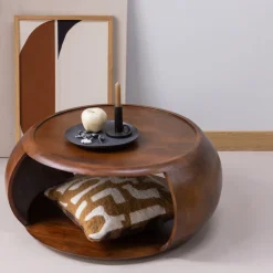 Best WOOOD Ronde Salontafel Cole Mangohout, 72cm Bruin