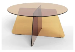 New Bendt Ronde Salontafel Coutney Glas, 80cm