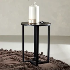 Discount Nohr Ronde Salontafel Dallin MDF, kleur Zwart