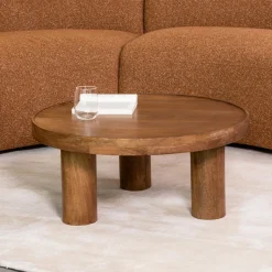 Hot LABEL51 Ronde Salontafel Elly Mangohout Naturel