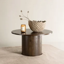 Discount Nohr Ronde Salontafel Fionna 80cm, kleur Mokka