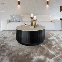 Hot Richmond Interiors Ronde Salontafel Hampton Travertin, 90cm