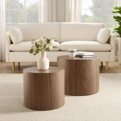 Online Artistiq Living Ronde Salontafel Jolyn MDF, Set van 2 stuks