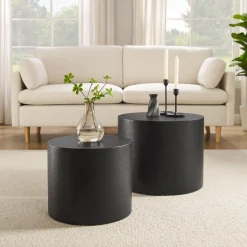 Online Artistiq Living Ronde Salontafel Jolyn MDF, Set van 2 stuks