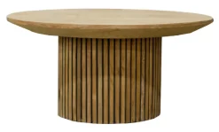 New Livingfurn Ronde Salontafel Lausanne Teakhout, 80cm