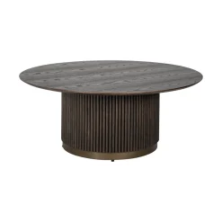 Clearance Richmond Interiors Ronde Salontafel Luxor Eiken, 100cm Bruin