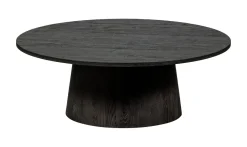 WOOOD Ronde Salontafel Maan MDF Donkerbruin