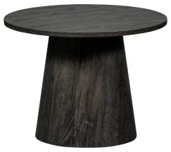 WOOOD Ronde Salontafel Maan MDF Donkerbruin