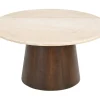 Sohome Ronde Salontafel Margred Marmer en mangohout, 75cm