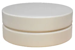 LABEL51 Ronde Salontafel Milly Mangohout, 70cm, kleur Soft Sand