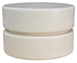 Best LABEL51 Ronde Salontafel Milly Mangohout, 50cm, kleur Soft Sand