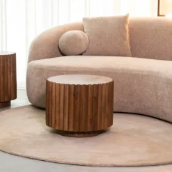 Clearance LABEL51 Ronde Salontafel Novan Mangohout Nature