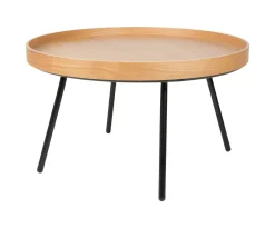 Zuiver Ronde Salontafel Oak Tray Eikenhout, 78cm