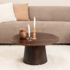 Hot Sohome Ronde Salontafel Olav Mangohout, 80cm