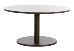 Online Light & Living Ronde Salontafel Pazo Marmer, 76cm, kleur Donkerbruin