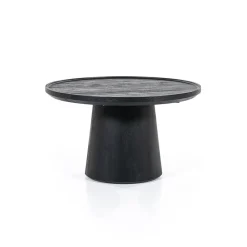 New Eleonora Ronde Salontafel Ron Mangohout, kleur Zwart