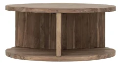 Online MUST Living Ronde Salontafel Rush Teakhout, 80cm