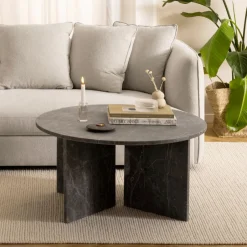 New Bendt Ronde Salontafel Shaunika Marmer, 90cm