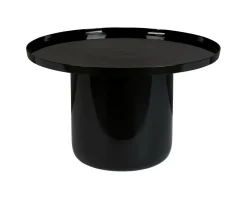 New Zuiver Ronde Salontafel Shiny Bomb 67cm, kleur Zwart