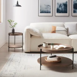 New Artistiq Living Ronde Salontafel Sylver Set van 2 stuks