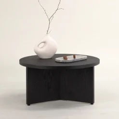 Best Nohr Ronde Salontafel Tammera MDF, kleur Zwart