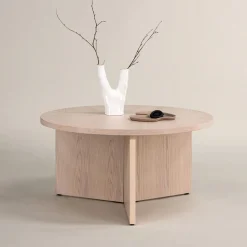 Online Nohr Ronde Salontafel Tammera MDF, kleur Whitewash