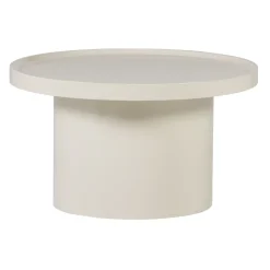 Clearance WOOOD Ronde Salontafel Veluna 70cm, kleur Zand