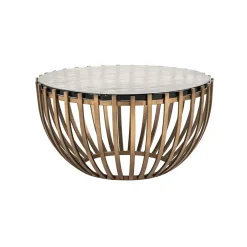 New Richmond Interiors Ronde Salontafel Volante Glas, Ø84cm