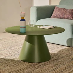 Sale Kave Home Ronde Salontafel Wilshire Gehard glas, 80cm