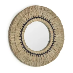 Clearance Kave Home Ronde Spiegel Akila Mendong Bruin