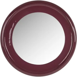 Online Richmond Interiors Ronde Spiegel Eabel 90cm, kleur Burgundy