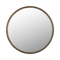Discount Dutchbone Ronde Spiegel Gale Rubberhout, 80cm