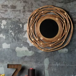 Discount Dutchbone Ronde Spiegel Kubu 75cm Naturel