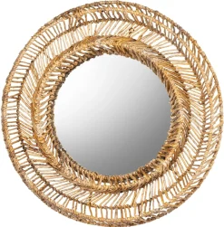 Outlet MUST Living Ronde Spiegel San Miguel Abaca Naturel