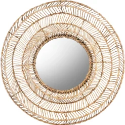 Outlet MUST Living Ronde Spiegel San Miguel Abaca Naturel