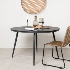 Sale Nohr Ronde Tuintafel Erikka Aintwood, kleur Zwart